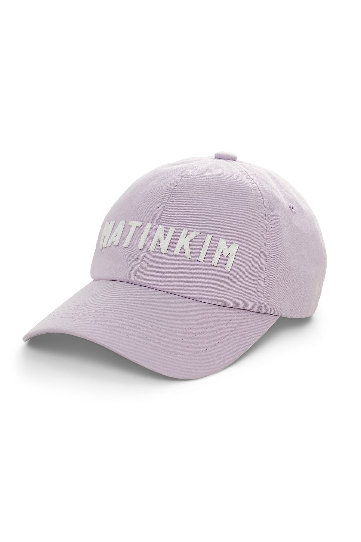 Matin Kim Applique Felt Logo Ball Cap in Lilac 紫藍色 細節圖 1