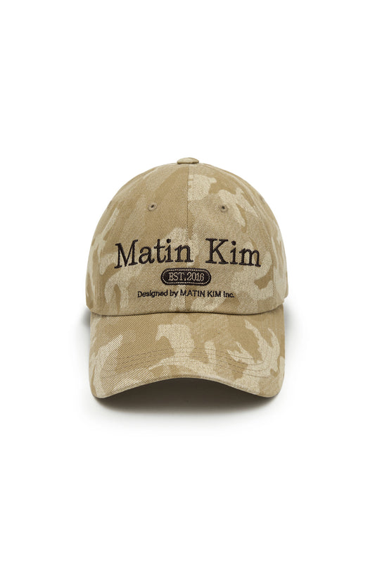 Matin Kim Camouflage Logo Ball Cap in Beige 米色 棒球帽 韓國代購 香港