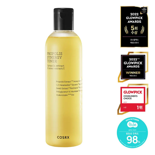 [暗瘡肌泛紅救星] COSRX Full Fit Propolis Synergy Toner 黑蜂蜂膠爽膚水 修護保濕  280ml 香港代購