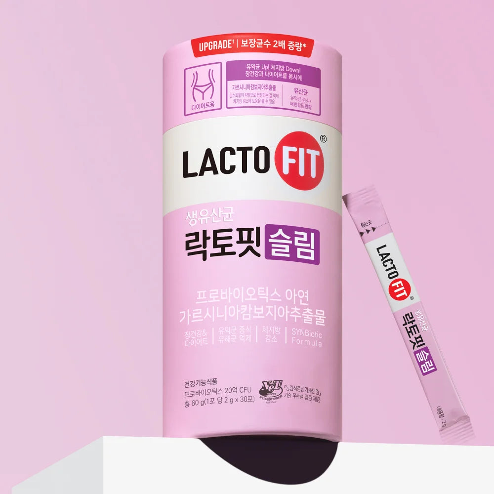 [🏆韓國益生菌·銷量No.1] 鍾根堂 Lacto-fit Slim 升級版纖體瘦身益生菌 60條·30日份 韓國代購 香港