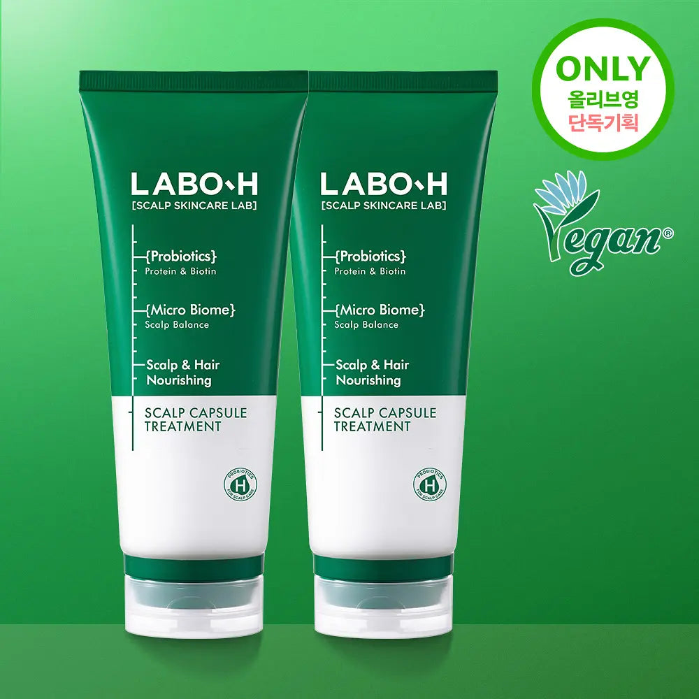 [KFDA認可·不堵毛囊防脫護髮] LABO-H 益生菌防脫髮膠囊護髮素 200ml×2+50ml 韓國代購 香港