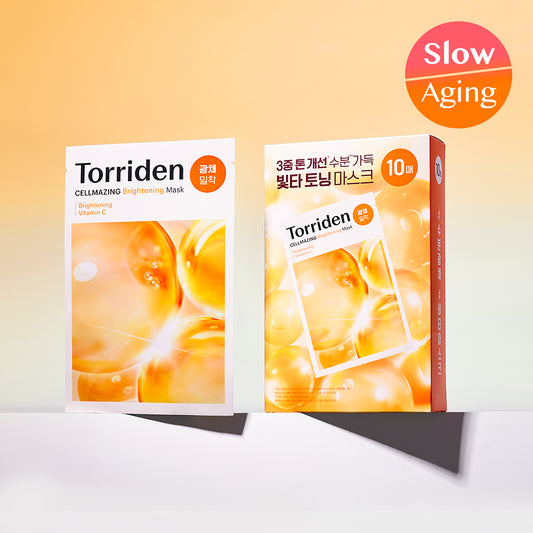 [去暗沉提亮] Torriden Cellmazing Vita C Brightening Mask 維他命C亮白面膜 10片 香港代購