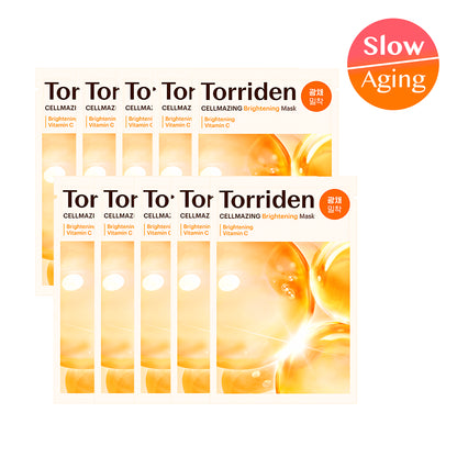 [去暗沉提亮] Torriden Cellmazing Vita C Brightening Mask 維他命C亮白面膜 10片 細節圖 1