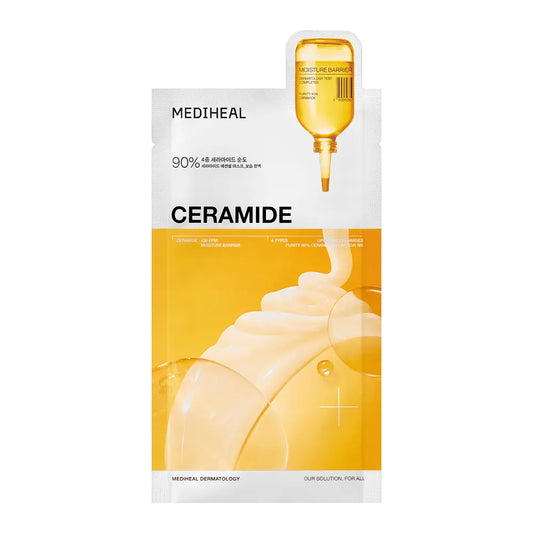 [乾敏肌保濕必入] MEDIHEAL Ceramide Essential Mask Moisture Barrier 神經醯胺修護保濕精華面膜 10片 香港代購