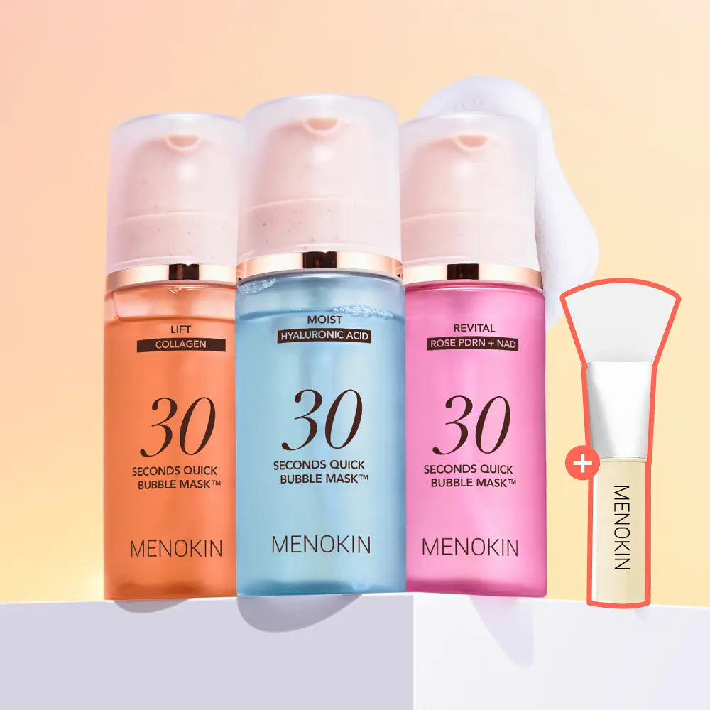 [30秒免洗·忙碌日常必備] MENOKIN 極速泡泡保濕補水面膜 95ml 香港代購
