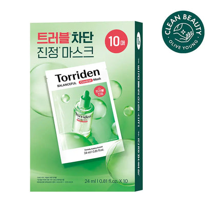 [泛紅敏感急救] Torriden Balanceful Cica Mask 積雪草保濕鎮靜面膜 10片 香港代購