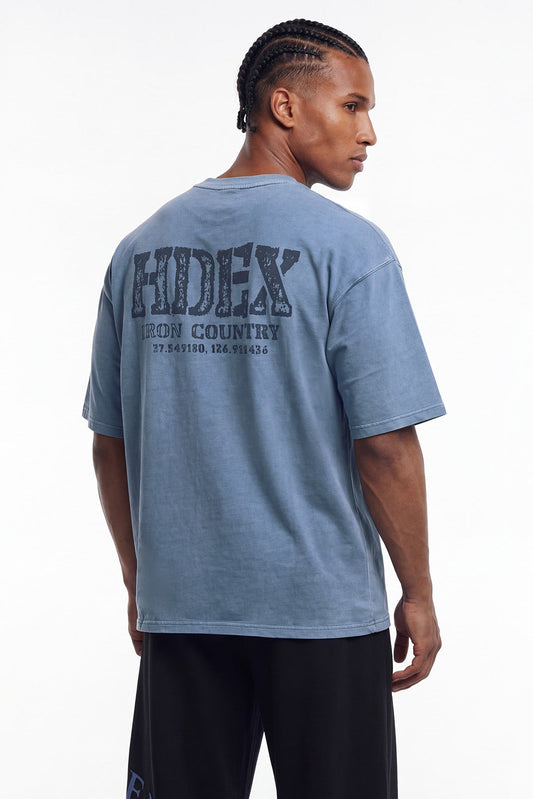 HDEX Core Back Logo Giant Fit Washed Short Sleeve