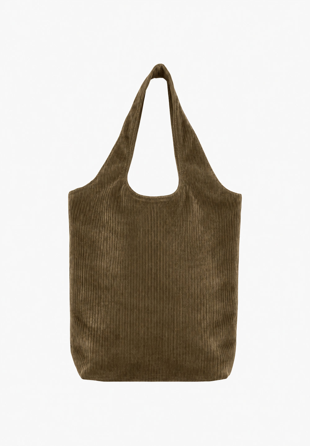 A.P.C. Ninon Tote Bag Taupe Corduroy official side image