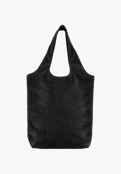 A.P.C. Ninon Tote Bag Black Corduroy official side image