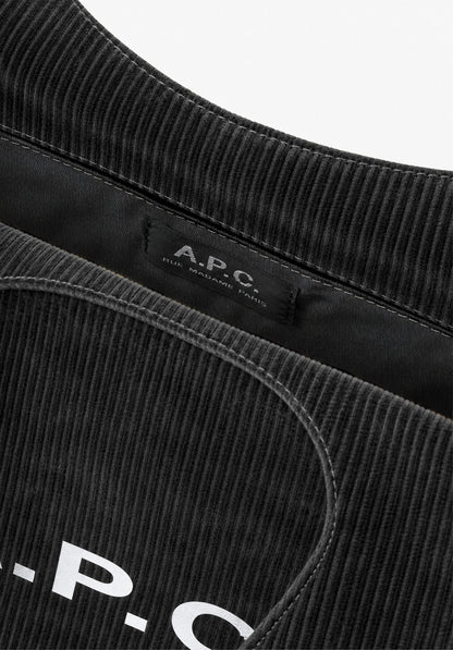 A.P.C. Ninon Tote Bag Black Corduroy official inside image