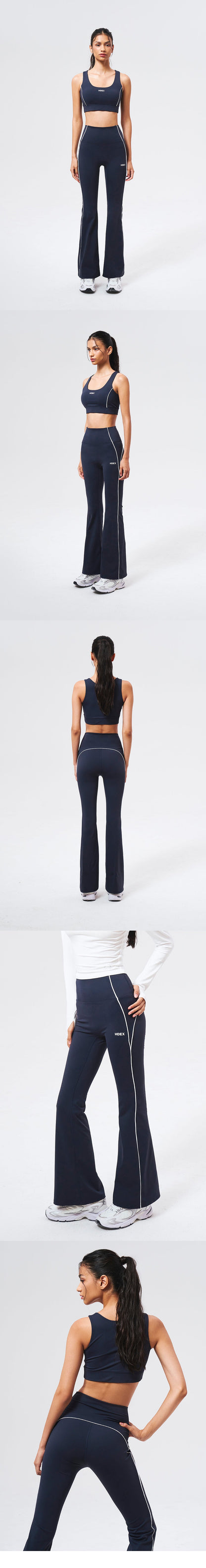 HDEX - Womens Support Piping Bootcut Leggings