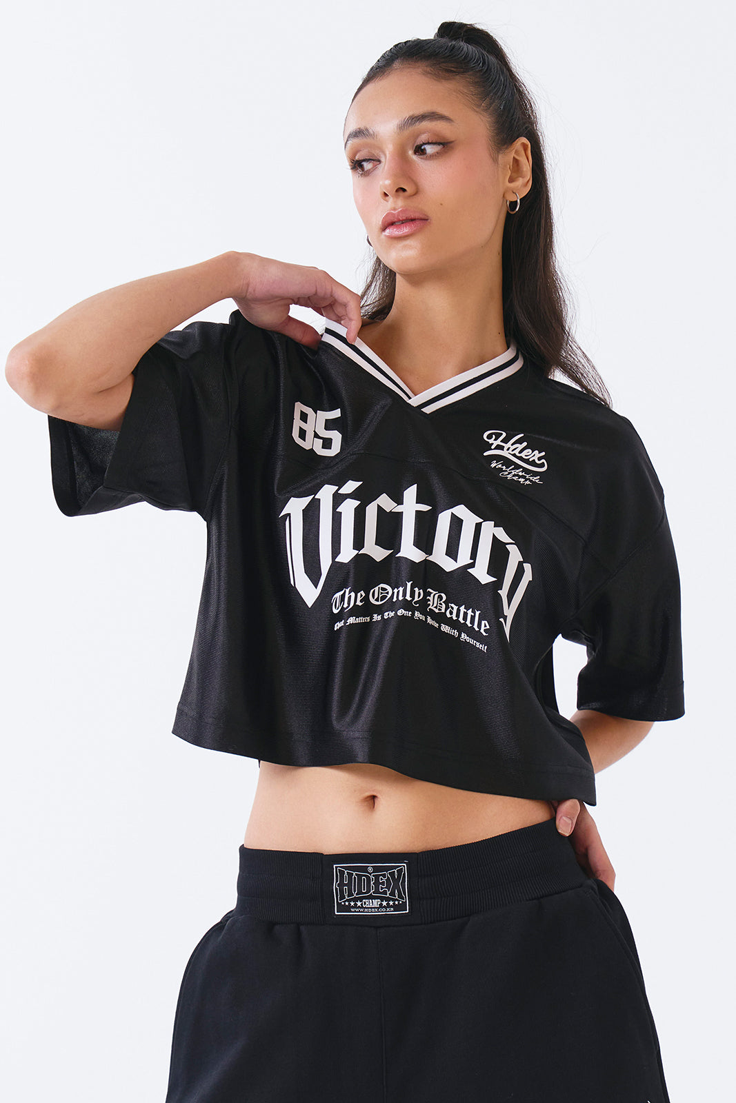 HDEX - Women's Victory Rugby Crop Short Sleeve