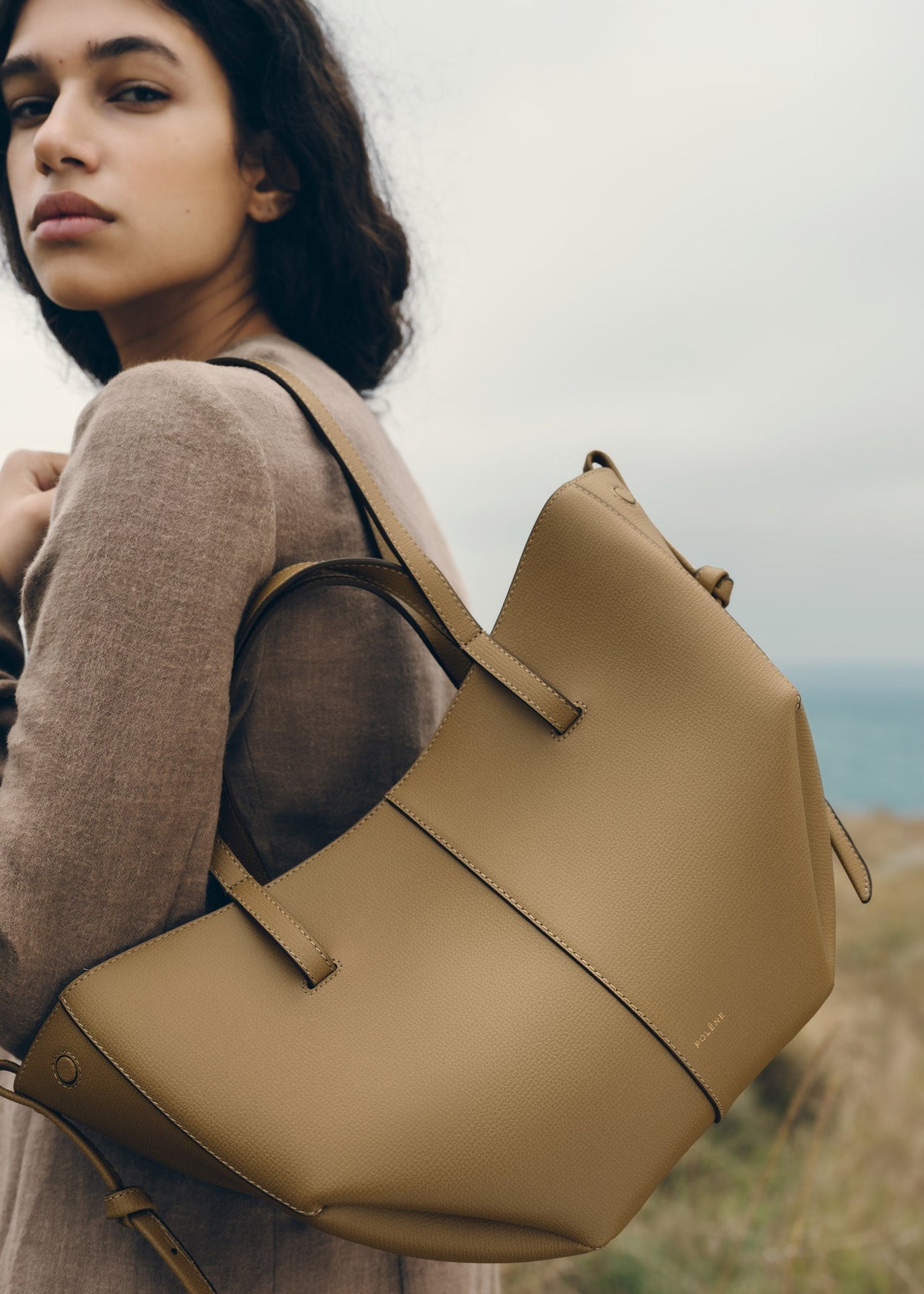 Polène Cyme Mini - Textured Smoky Olive
