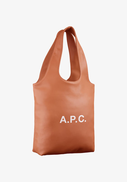A.P.C. Ninon Small Tote Bag Hazelnut official detail image