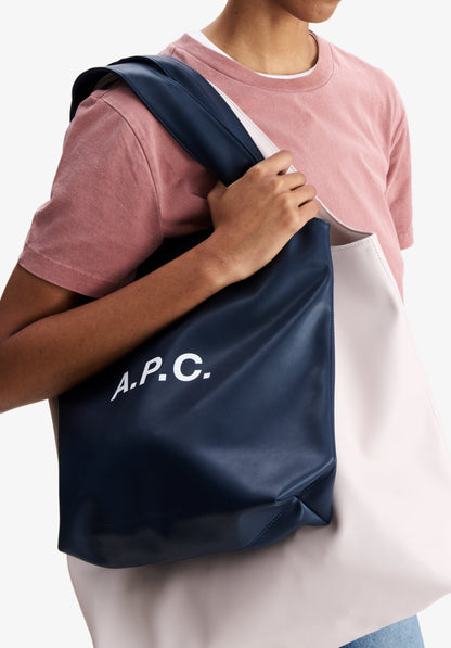 A.P.C. Ninon Small Tote Bag Dark Navy official model image