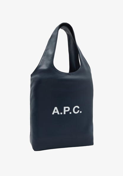 A.P.C. Ninon Small Tote Bag Dark Navy official detail image