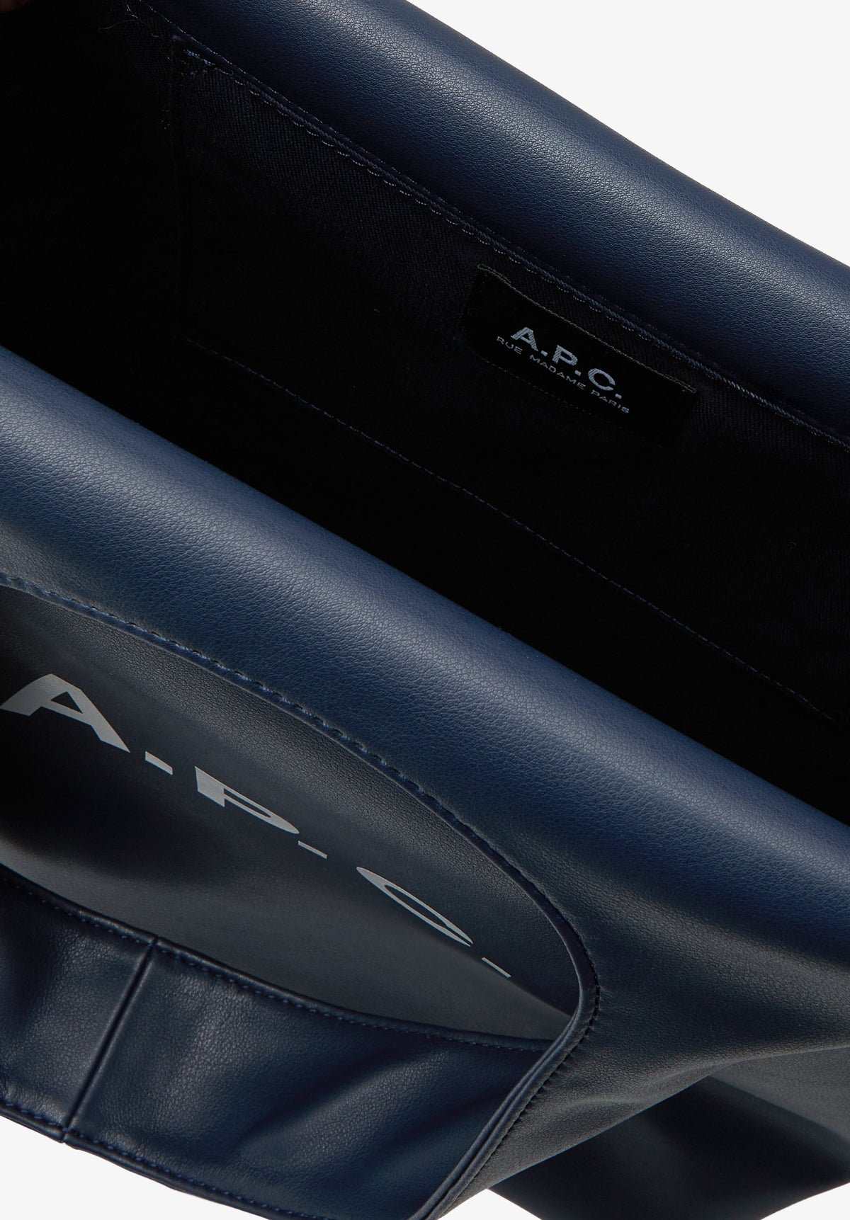 A.P.C. Ninon Small Tote Bag Dark Navy official inside image