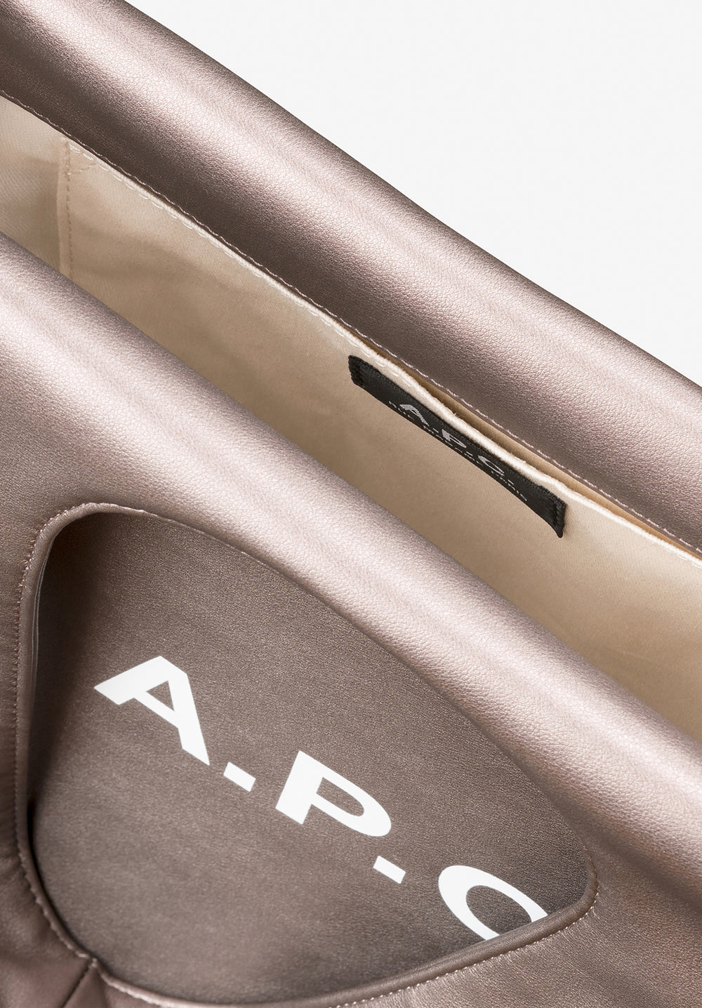 A.P.C. Ninon Small Tote Bag Bronze official inside image