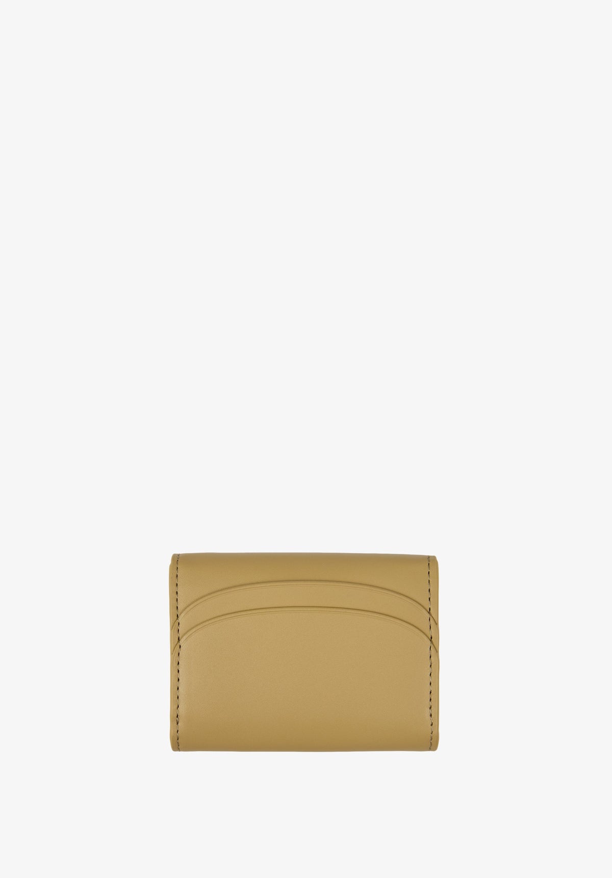 A.P.C. Geneva Leather Card Holder Dark Beige back