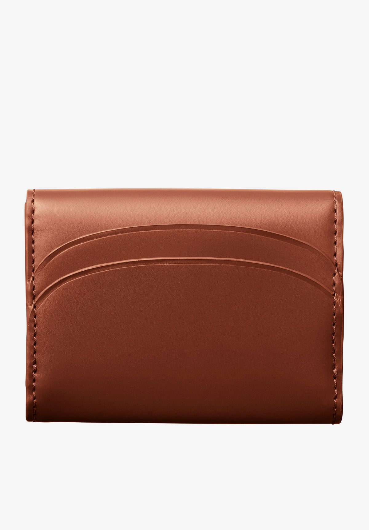 A.P.C. Geneva Leather Card Holder Hazelnut back