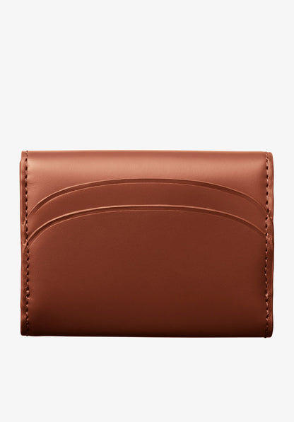 A.P.C. Geneva Leather Card Holder Hazelnut back