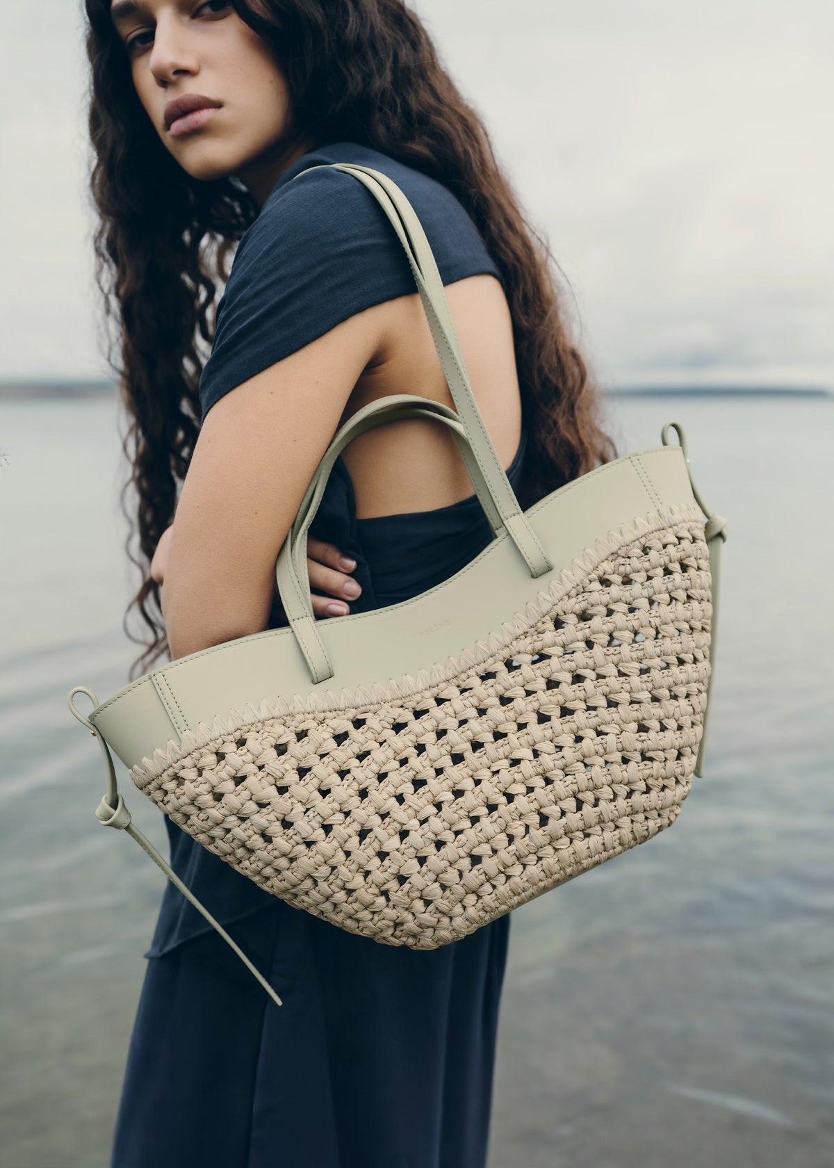 Polène Cyme Mini - Raffia Laurel