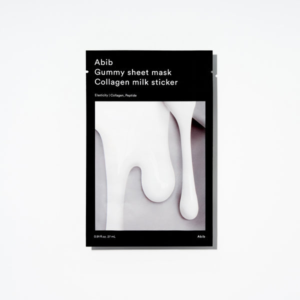 Abib Gummy Sheet Mask Collagen Milk Sticker 香口膠牛奶膠原蛋白保濕面膜 10片 韓國代購 香港