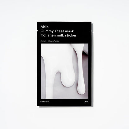 Abib Gummy Sheet Mask Collagen Milk Sticker 香口膠牛奶膠原蛋白保濕面膜 10片 韓國代購 香港