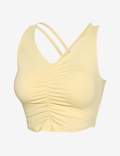 GRANDELINE - El-Soft Back Twist Shirring Tank Top 沙灘米 商品圖片