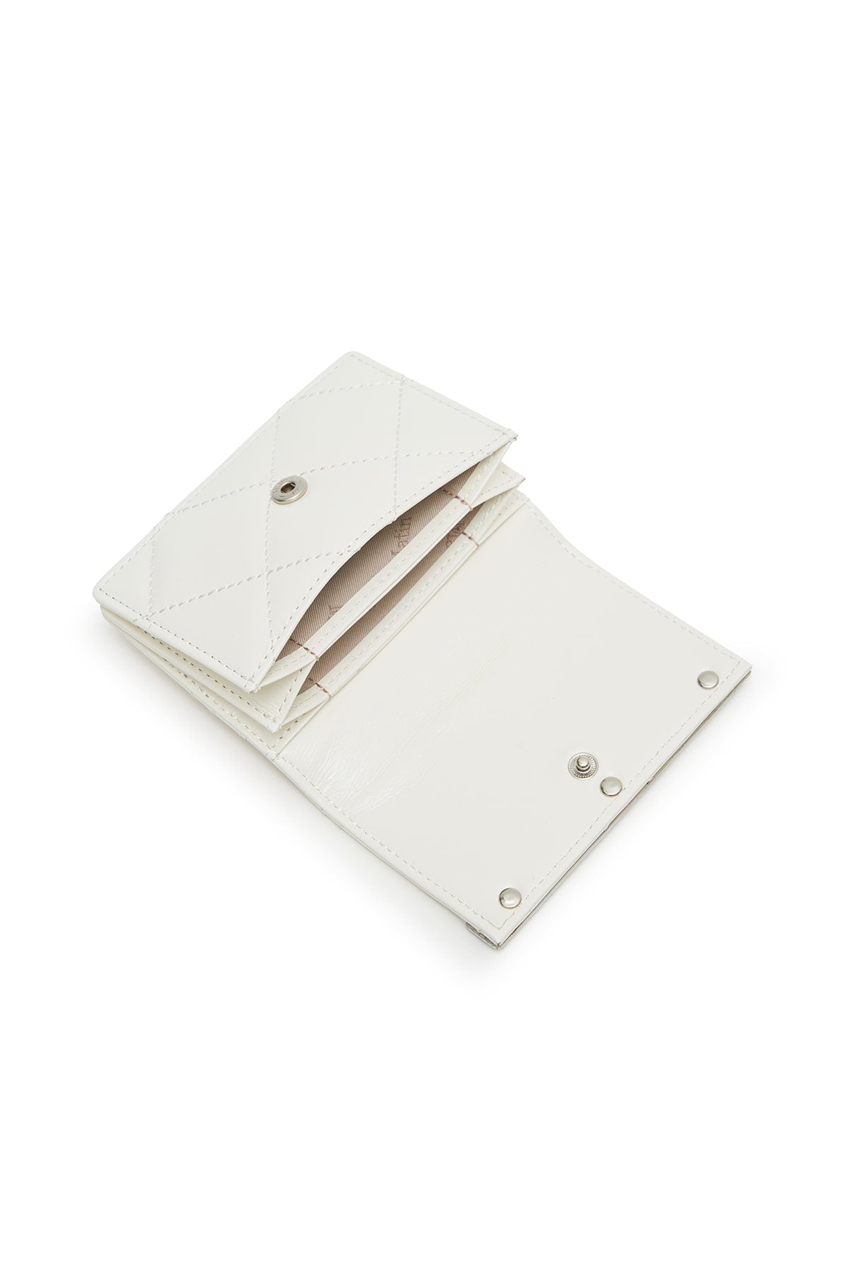 Matin Kim Puff Quilt Wallet in Ivory 象牙白 細節圖 3