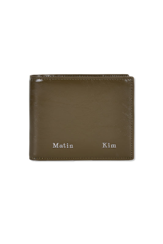 Matin Kim Steel Logo Business Wallet in Khaki 卡其色 長夾 韓國代購 香港
