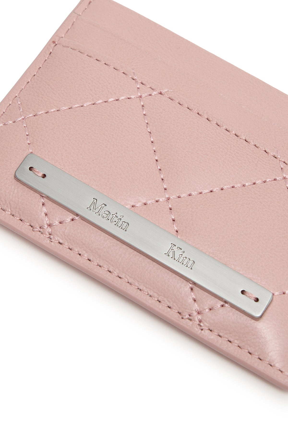 Matin Kim Puff Quilt Card Wallet in Pink 粉紅色 細節圖 4