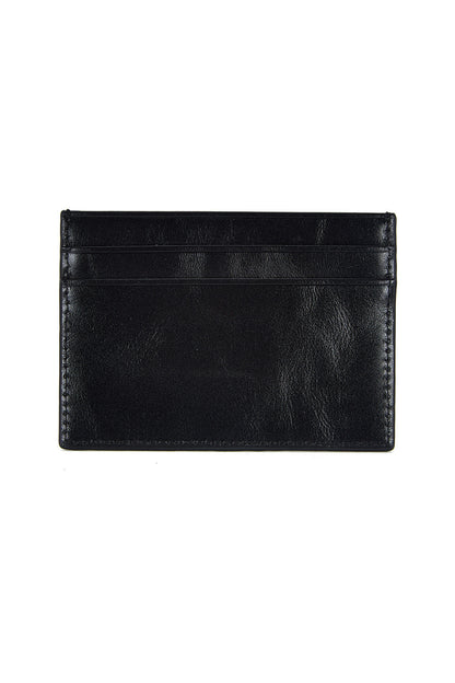 Matin Kim Embossed Logo Card Wallet in Black 黑色 細節圖 1