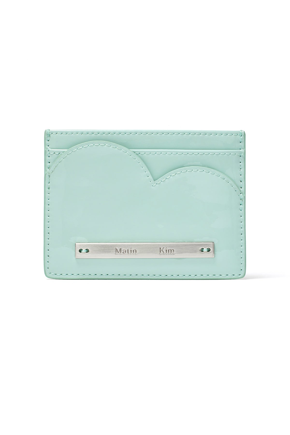 Matin Kim Heart Wave Enamel Card Wallet in Mint 薄荷綠 卡片銀包 韓國代購 香港