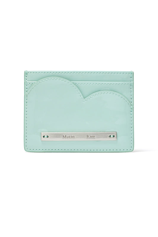 Matin Kim Heart Wave Enamel Card Wallet in Mint 薄荷綠 卡片銀包 韓國代購 香港