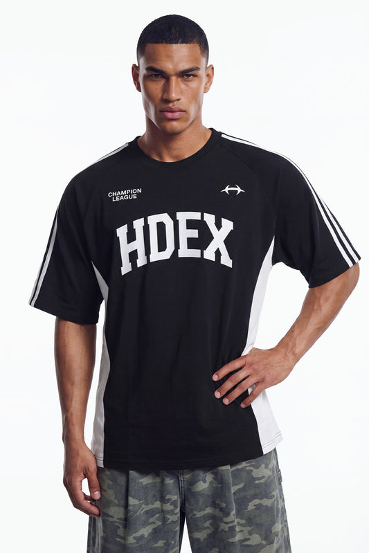 HDEX Side Color Block Short Sleeve Black gallery 1