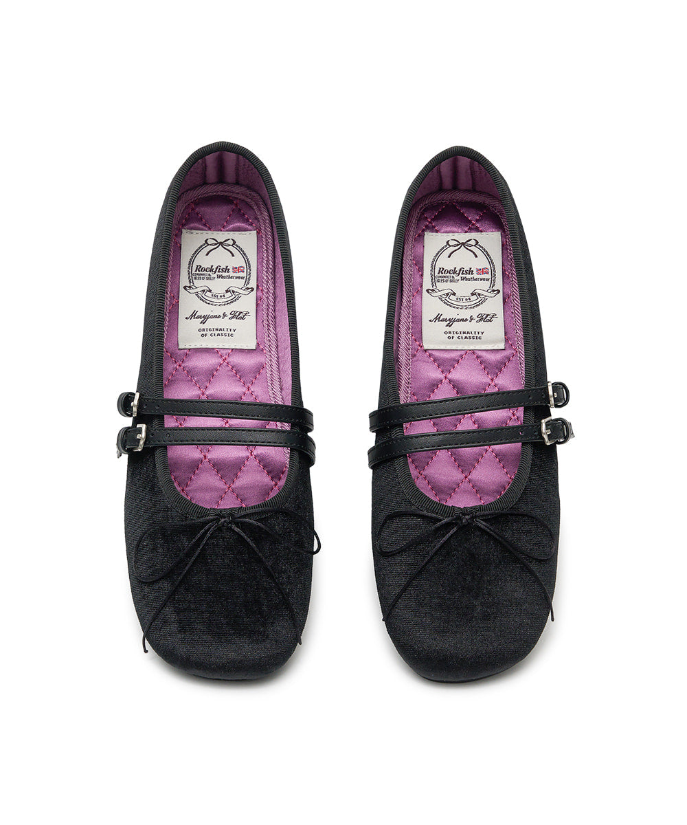 Rockfish Velvet Maryjanes 雙細帶