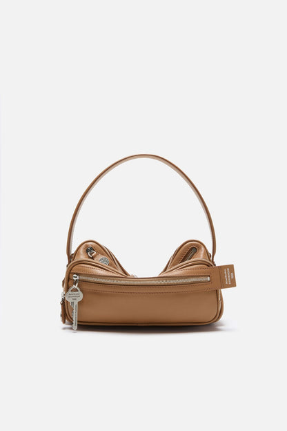 Acne Studios Camero Party Shoulder Bag Caramel brown official image 1
