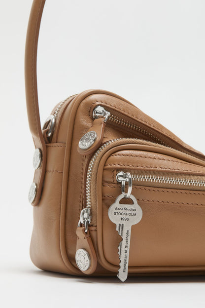 Acne Studios Camero Party Shoulder Bag Caramel brown official image 6