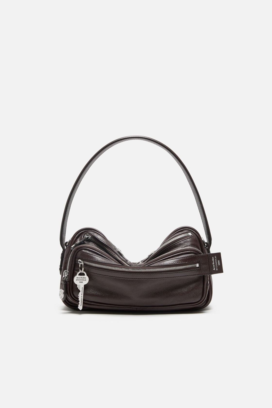 Acne Studios Camero Party shoulder bag Chocolate brown official image 1