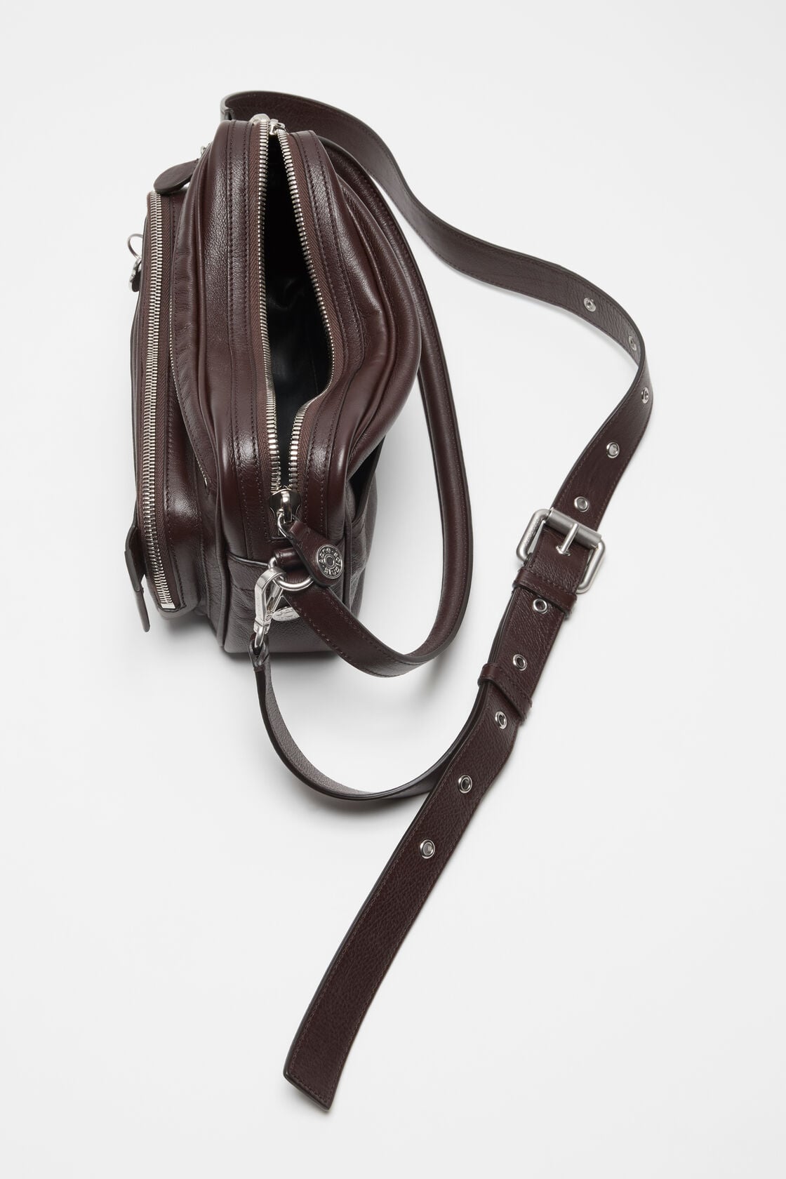 Acne Studios Camero Party shoulder bag Chocolate brown official image 4