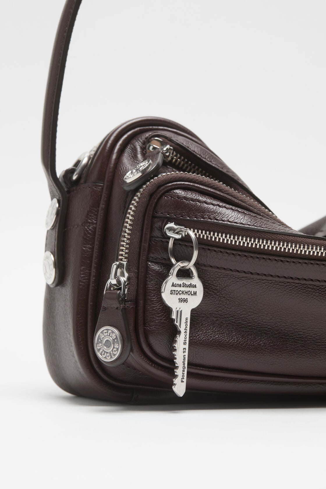 Acne Studios Camero Party shoulder bag Chocolate brown official image 5
