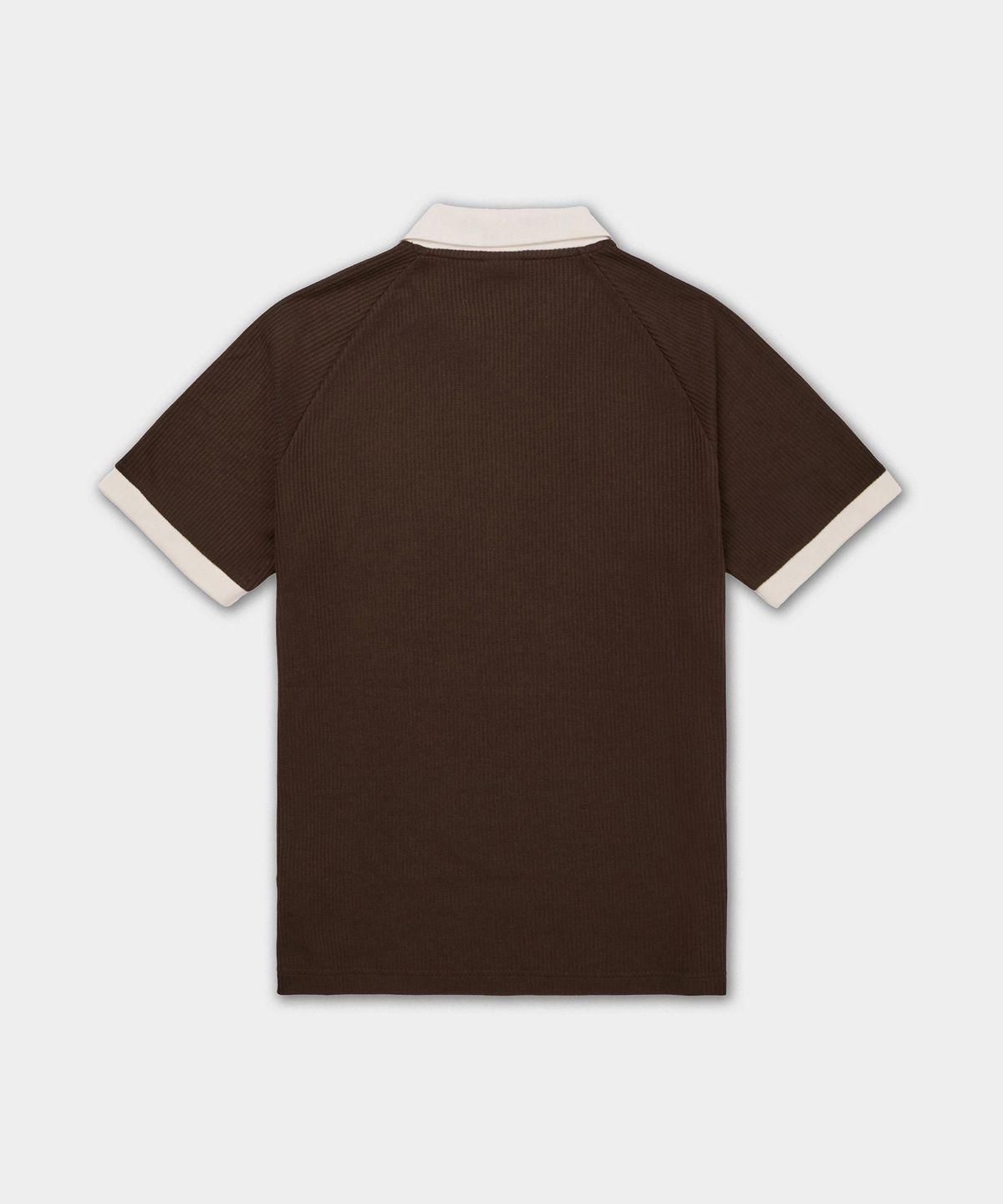 Adidas Waffle Short Sleeve Polo Shirt Dark Brown KB5462 official image 2