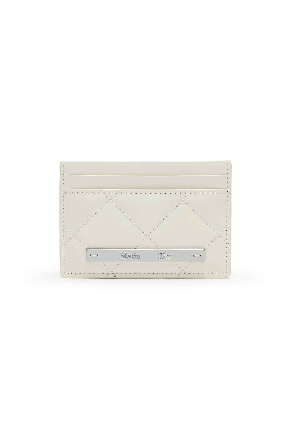 Matin Kim Puff Quilt Card Wallet in Ivory 象牙白 卡片銀包 韓國代購 香港