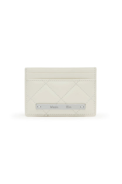 Matin Kim Puff Quilt Card Wallet in Ivory 象牙白 卡片銀包 韓國代購 香港