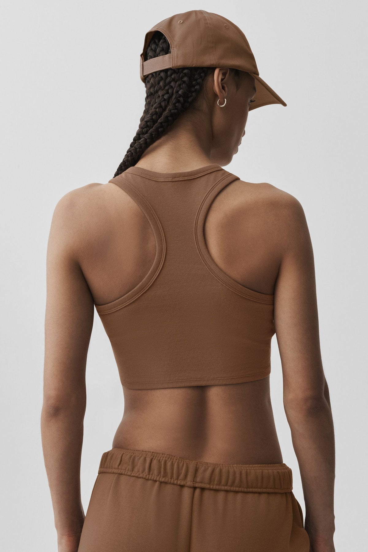 Alo Yoga Aspire Tank Sun Kissed Brown/White official image 2