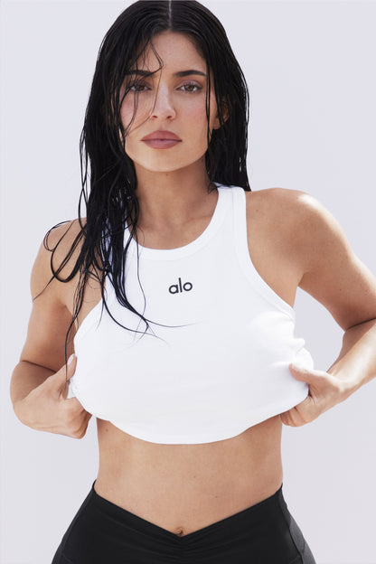 Alo Yoga Aspire Tank White/Black official image 1