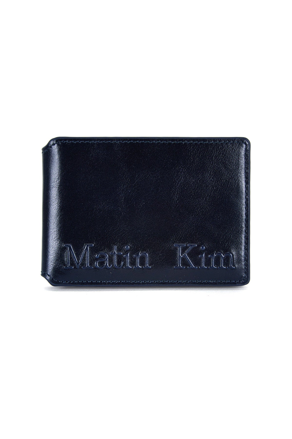 Matin Kim Embossed Logo Business Wallet in Navy 海軍藍 長夾 韓國代購 香港