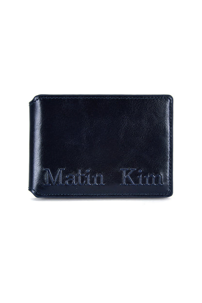 Matin Kim Embossed Logo Business Wallet in Navy 海軍藍 長夾 韓國代購 香港