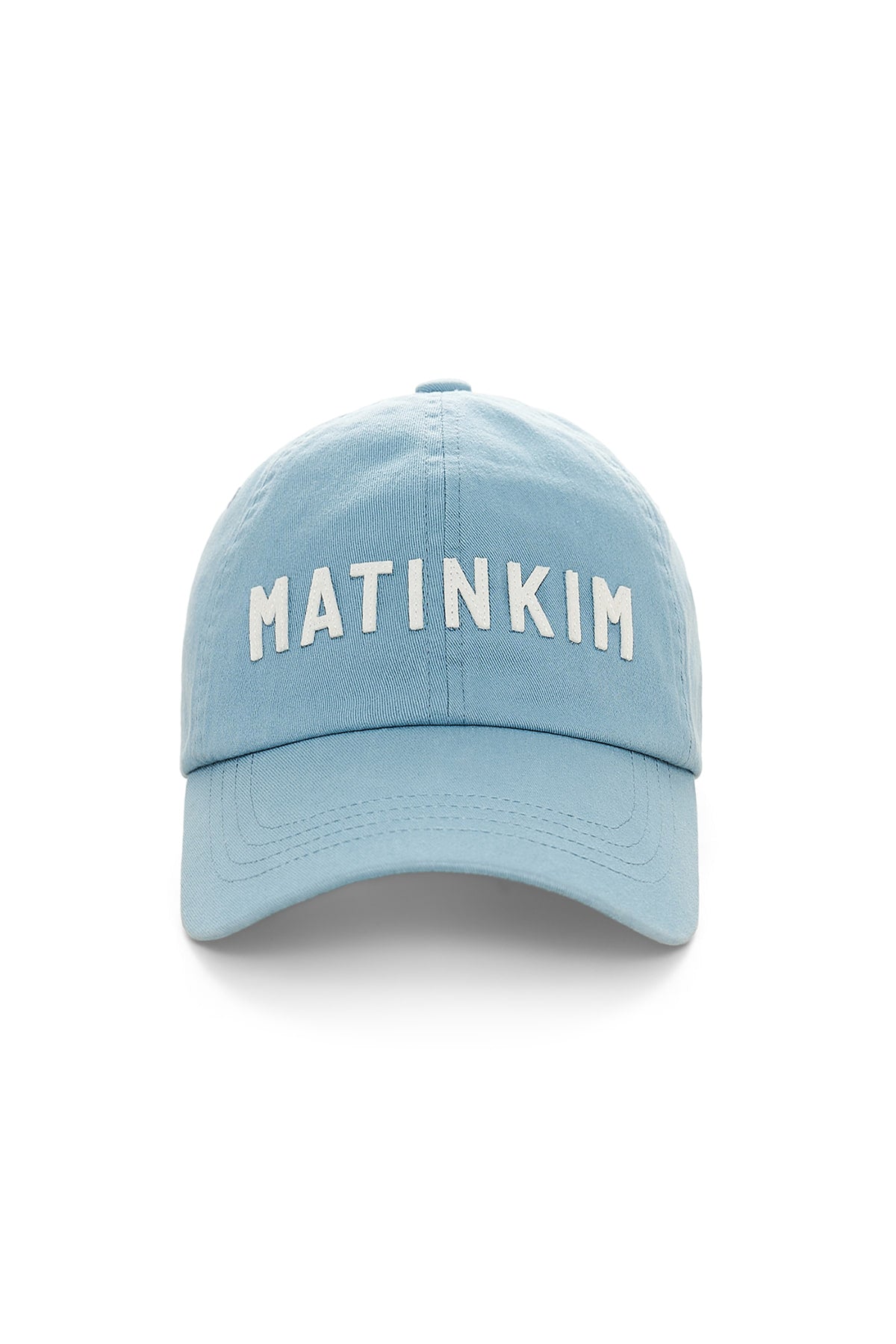 Matin Kim Applique Felt Logo Ball Cap in Light Blue 淺藍色 棒球帽 韓國代購 香港
